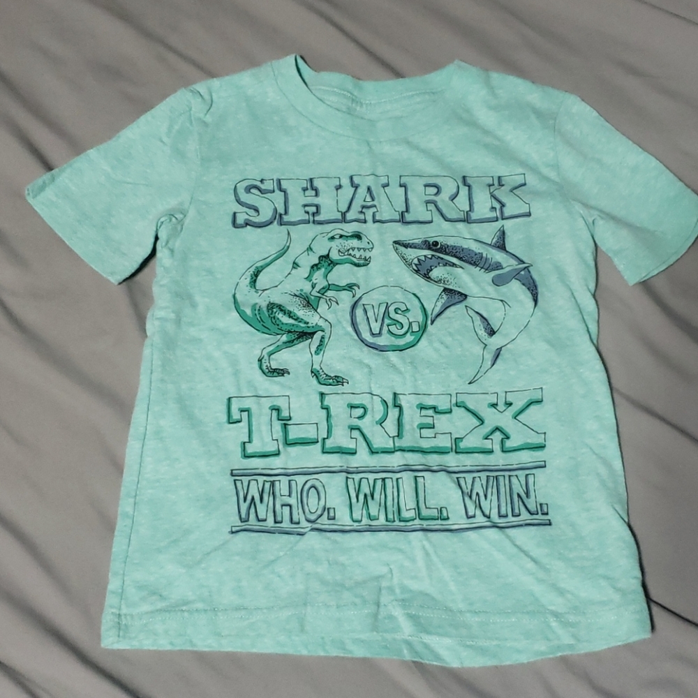 Boys Dino v Shark Tee Shirt